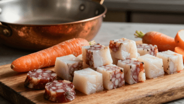 Blanquette di rana pescatrice alla Montbéliard: la ricetta fusion che sposa pesce nobile e salumi della Franca Contea Blanquette di rana pescatrice alla Montbéliard: la ricetta fusion che sposa pesce nobile e salumi della Franca Contea