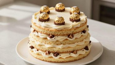 Torta Ferrero Rocher in 20 minuti senza cottura: la tecnica dei cioccolatini frantumati che sostituisce il forno