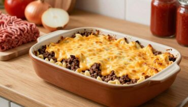 Ground Beef Casserole: la ricetta completa che associa carne macinata, tagliatelle all’uovo e doppio formaggio in un solo piatto Ground Beef Casserole: la ricetta completa che associa carne macinata, tagliatelle all’uovo e doppio formaggio in un solo piatto