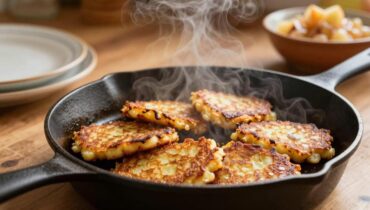 Kartoffelpuffer: come 6 ingredienti bastano a creare il piatto emblematico dei mercatini di Natale tedeschi Kartoffelpuffer: come 6 ingredienti bastano a creare il piatto emblematico dei mercatini di Natale tedeschi