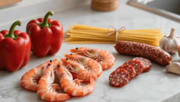 Spaghetti alla Crema di Peperoni, Chorizo e Gamberetti: come riuscire in questo piatto mediterraneo in 30 minuti