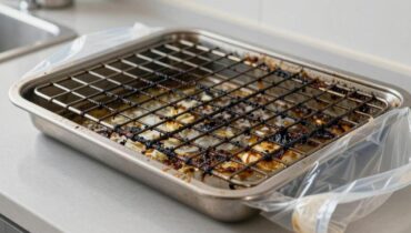 Griglie del forno: una pasta al bicarbonato e un sacchetto bastano per eliminare il grasso senza strofinare Griglie del forno: una pasta al bicarbonato e un sacchetto bastano per eliminare il grasso senza strofinare