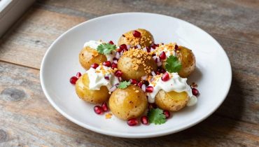 Chaat di patate: come i cornflakes e la melagrana trasformano un piatto classico in street food croccante