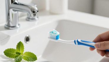 Dentifricio: la banda verde garantisce una composizione 100% naturale, quella rossa una miscela sintetica Dentifricio: la banda verde garantisce una composizione 100% naturale, quella rossa una miscela sintetica