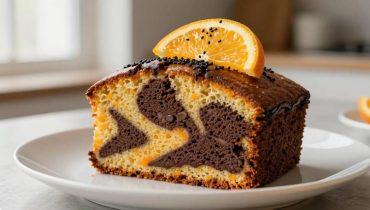 Marmo arancia-cioccolato: la tecnica dei due impasti colorati per un effetto visivo spettacolare