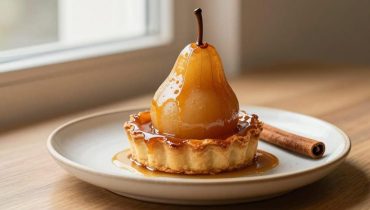 Tatin alle pere speziate: zenzero fresco e cannella trasformano questo dessert classico in una versione caramellata e profumata
