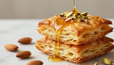 Dessert express: questa millefoglie di pasta brick alla frutta secca si prepara in 15 minuti netti