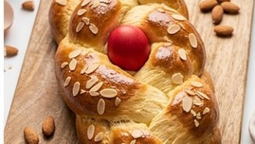 Brioche di Pasqua greca (Tsoureki)