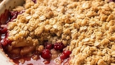 Crumble Mele e Frutti Rossi