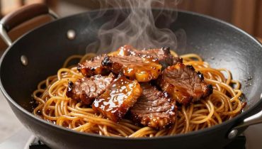 Noodles al manzo caramellato: la tecnica del fuoco vivo che trasforma una cena veloce in un piatto da ristorante