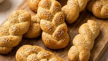 Koulourakia — Biscotti greci di Pasqua all’arancia