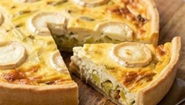 Quiche porri e caprino