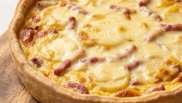 Quiche Raclette, Patate e Cubetti di Tacchino
