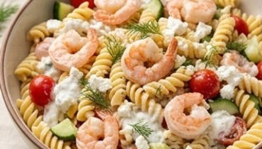 Insalata di Pasta con Gamberi e Limone