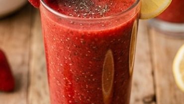 Smoothie Fragola-Zenzero ai Semi di Chia