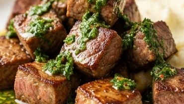 Bocconcini di steak al chimichurri