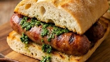 Choripan al chimichurri
