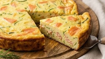 Flan salato zucchine e salmone affumicato
