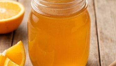 Gelatina al collagene con arancia e miele