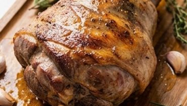 Cosciotto d’agnello arrosto all’aglio ed erbe