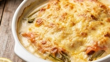 Gratin di indivie al salmone affumicato