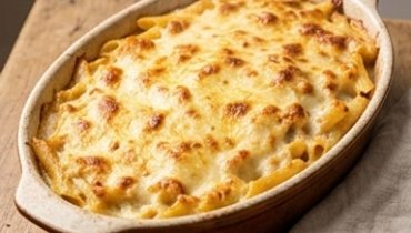 Gratin di Penne al Tonno e Formaggio Dorato