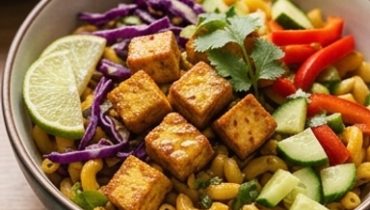 Indian bowl con coquillettes al curry