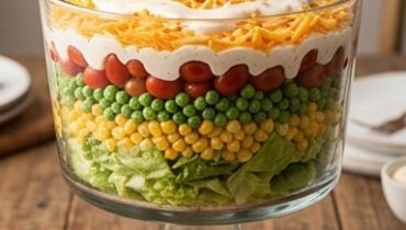 Insalata a strati stile Potluck