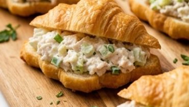Mini Croissant Farciti con Insalata di Pollo