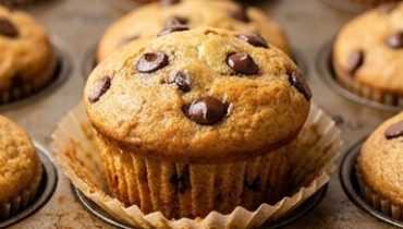 Muffin Banana e Gocce di Cioccolato