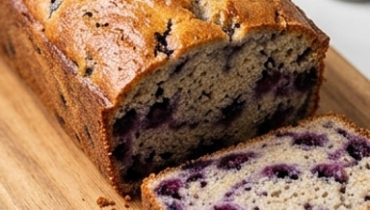 Pane banane e mirtilli