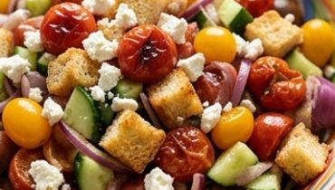 Panzanella ai pomodori arrosto