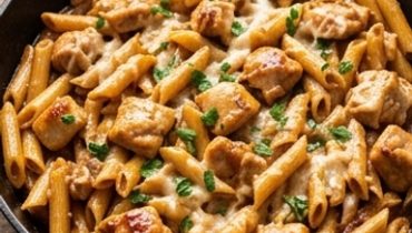 Penne al Pollo BBQ e Miele in Una Sola Padella