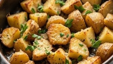 Patate arrosto all’aglio e parmigiano