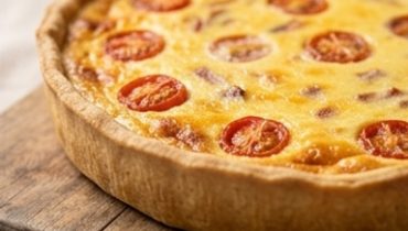 Quiche alla Mimolette e Bacon di Tacchino