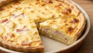 Quiche con patate e prosciutto di tacchino