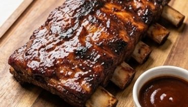 Ribs di Manzo al Forno, Salsa Barbecue Fatta in Casa