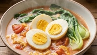 Sarciadong Pechay at Itlog