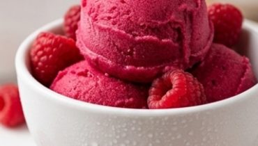 Sorbetto ai lamponi 3 ingredienti