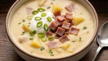 Zuppa Cremosa Slow Cooker con Prosciutto e Patate