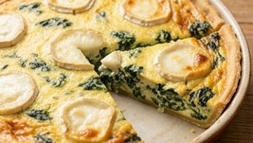 Torta spinaci e formaggio di capra