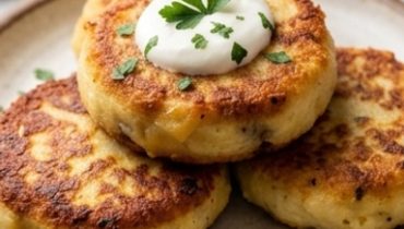 Gallette di patate farcite al manzo e formaggio fuso