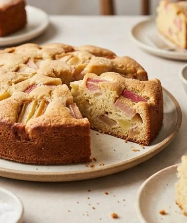 gateau-moelleux-aux-pommes-et-a-la-rhubarbe-cover gateau-moelleux-aux-pommes-et-a-la-rhubarbe cover