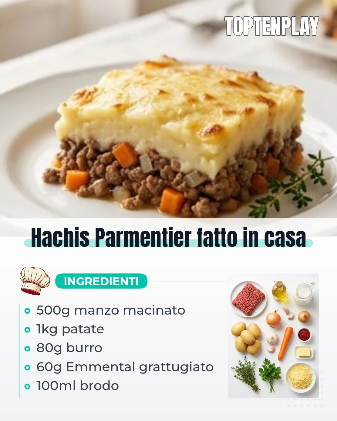 Hachis Parmentier fatto in casa
