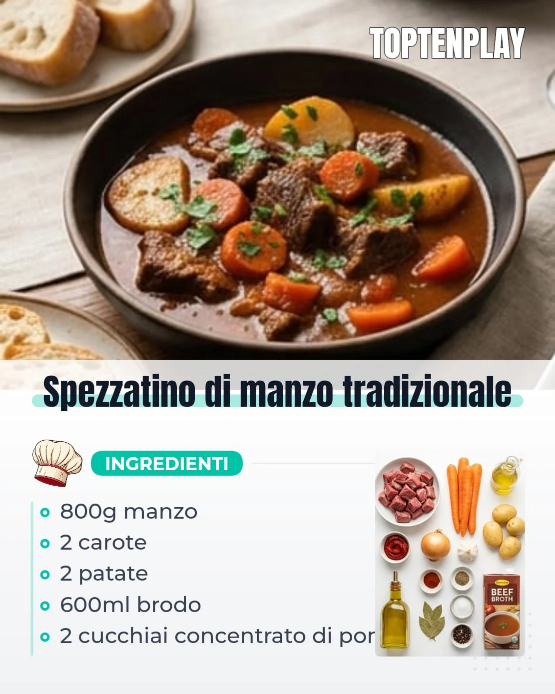 Spezzatino di manzo tradizionale