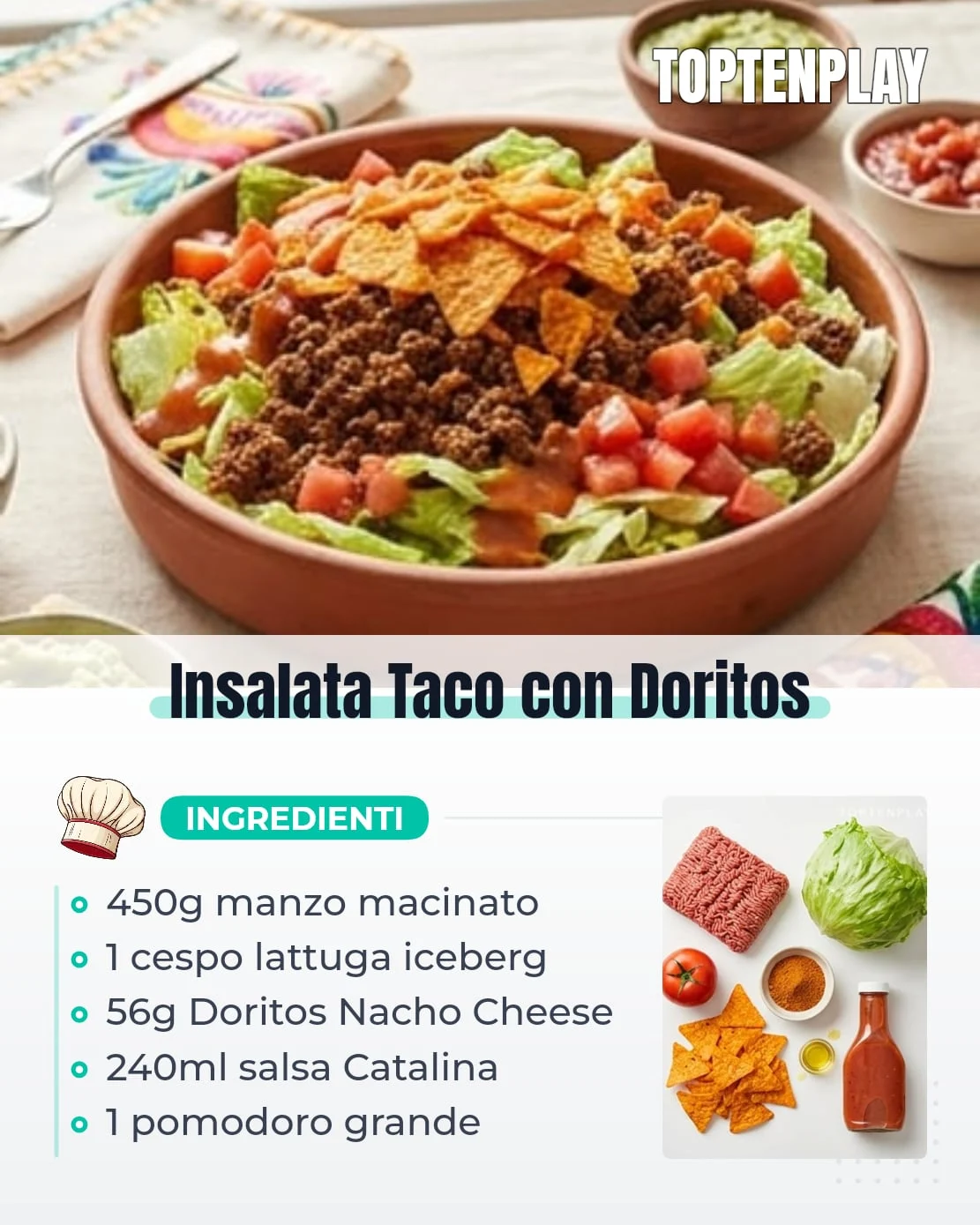 Insalata Taco con Doritos